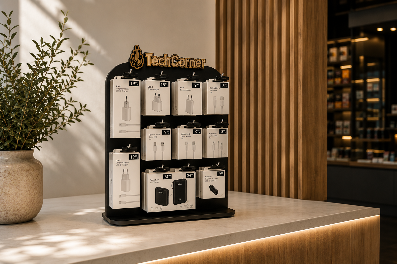 Mueble pequeño TechCorner para hotel